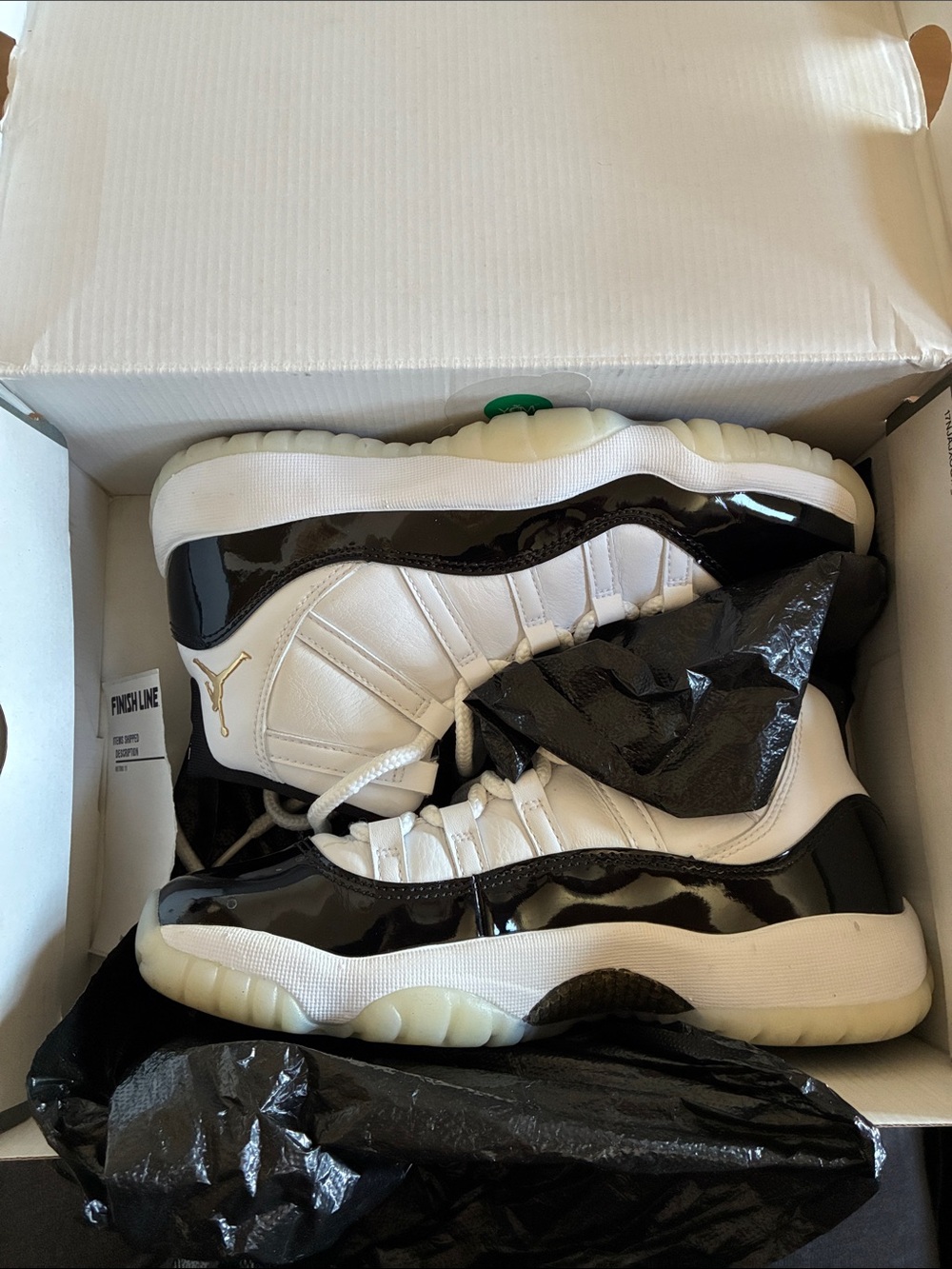Kids Air Jordan 11 Retro (GS) with Gold Jumpman